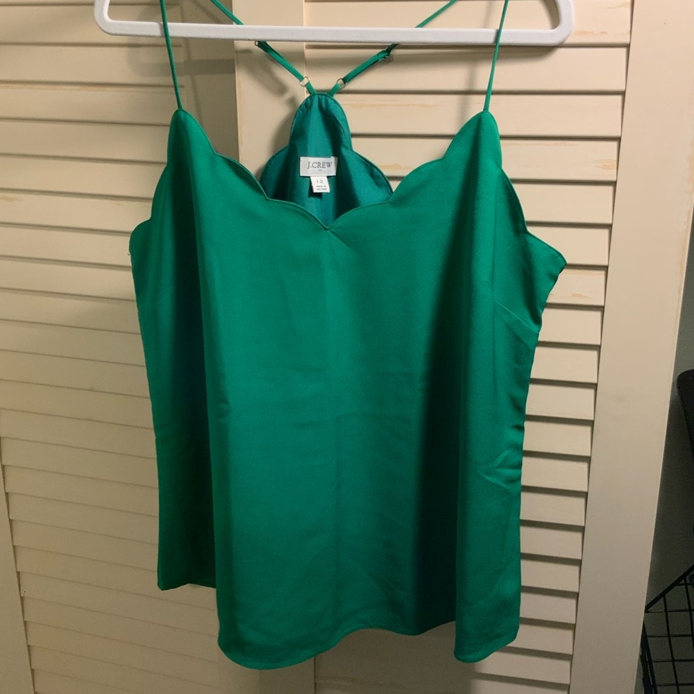 NWT J Crew scalloped top